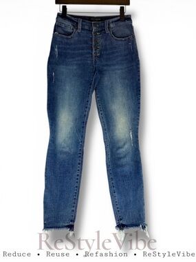 LUCKY BRAND Women’s Size 4/27 Jeans Denim Button Fly Ankle Style Skinny Stretch